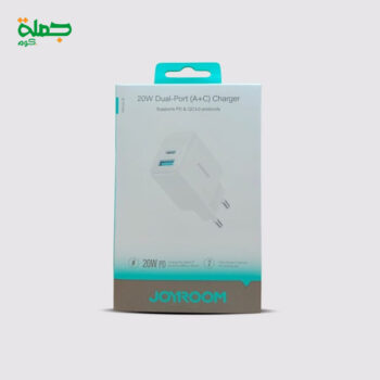 راس شاحن JOYROOM TWOPORT 20W F21 اصلي ضمان سنة